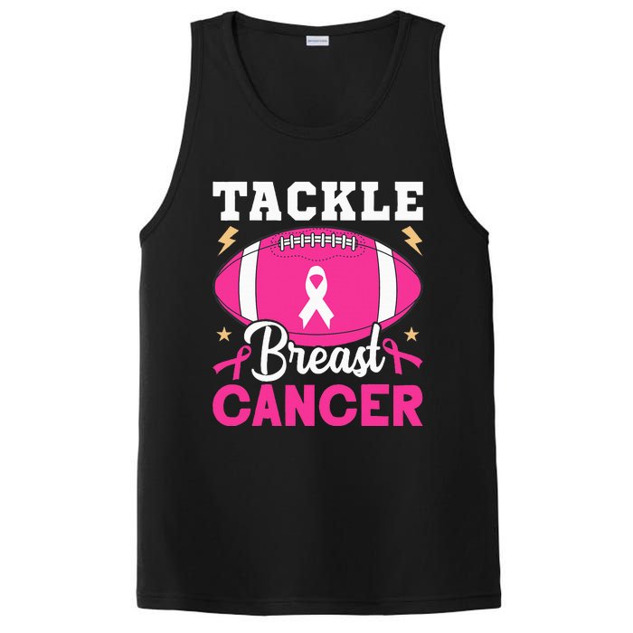 Footbal Tackle Breast Cancer Awareness Pink Ribbon October PosiCharge Competitor Tank