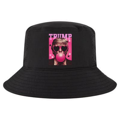 Funny Trump B.U.B.B.L.E Gum Sunglass Heart Cool Comfort Performance Bucket Hat