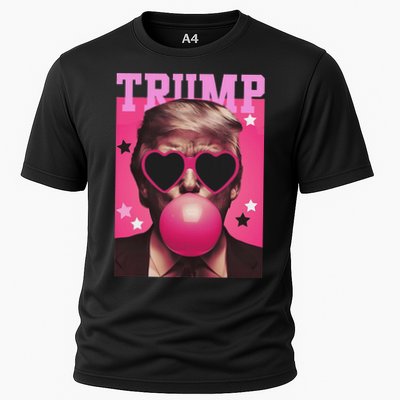 Funny Trump B.U.B.B.L.E Gum Sunglass Heart Performance Shirt