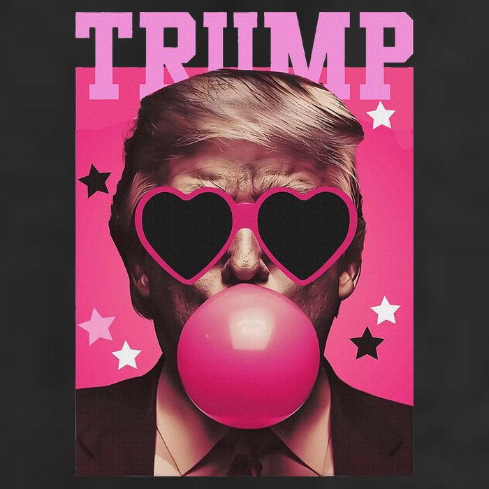Funny Trump B.U.B.B.L.E Gum Sunglass Heart Adult Drive Performance Visor