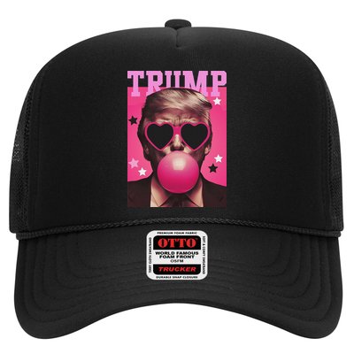 Funny Trump B.U.B.B.L.E Gum Sunglass Heart Trucker Hat