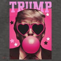 Funny Trump B.U.B.B.L.E Gum Sunglass Heart Vector Backpack