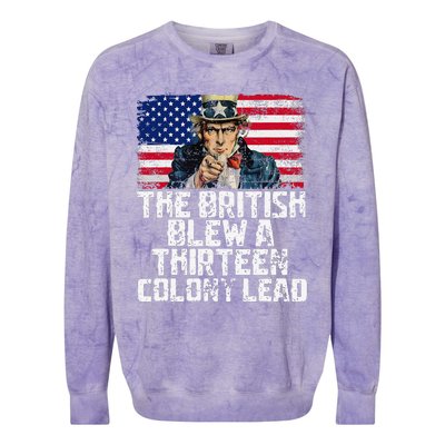 Funny The British Blew A Thirteen Colony Lead Colorblast Crewneck Sweatshirt