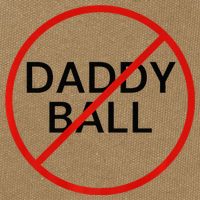 Funny Travel Baseball  No Daddy Ball Cotton Canvas Backpack