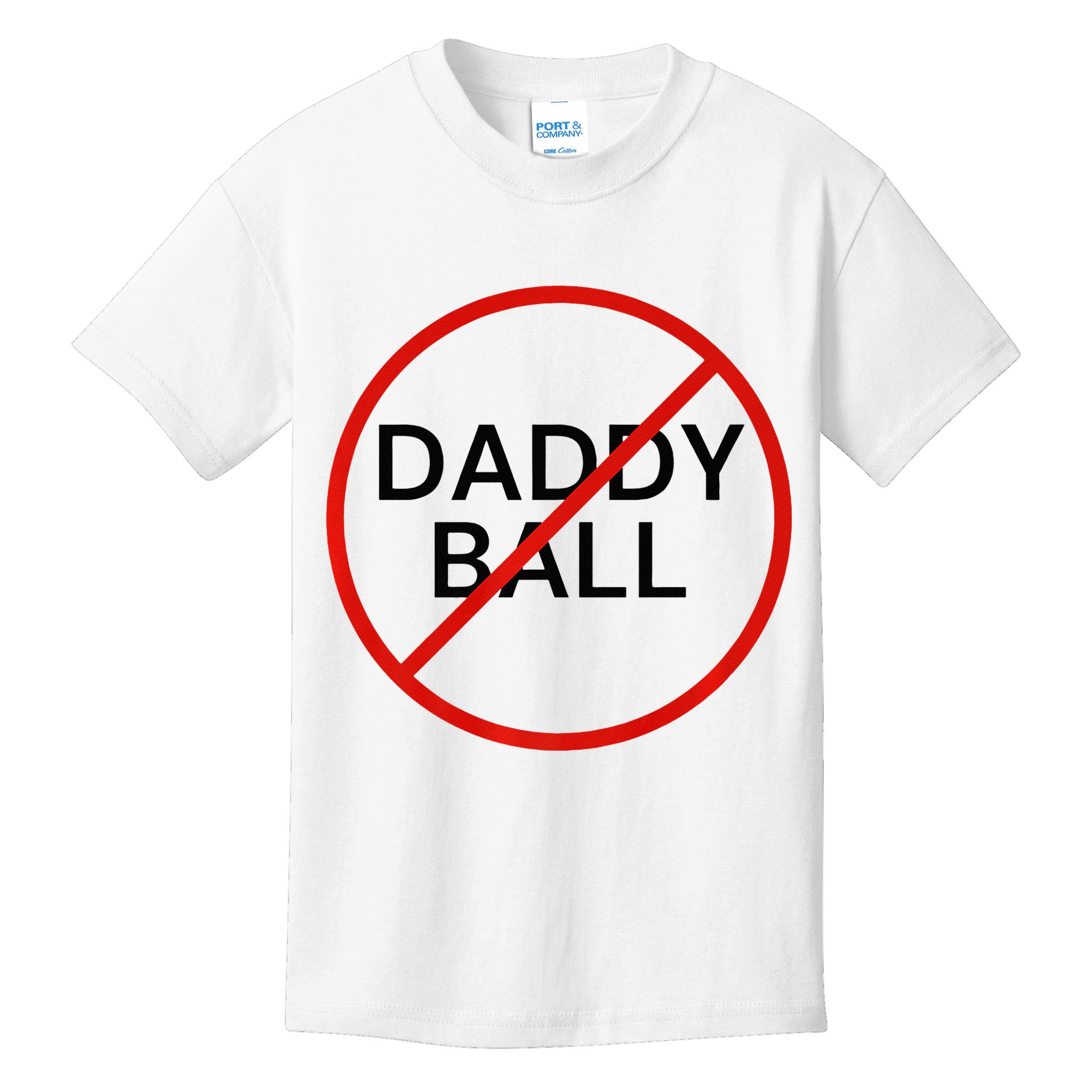 Funny Travel Baseball  No Daddy Ball Kids T-Shirt