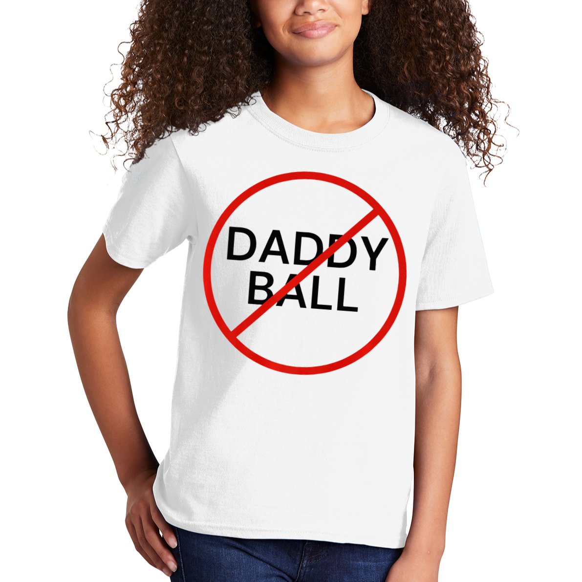 Funny Travel Baseball  No Daddy Ball Kids T-Shirt