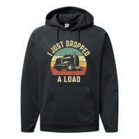 Funny Trucker Big Rig Semi Trailer Truck Driver Gift Performance Fleece Hoodie