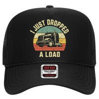 Funny Trucker Big Rig Semi Trailer Truck Driver Gift High Crown Mesh Back Trucker Hat