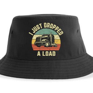 Funny Trucker Big Rig Semi Trailer Truck Driver Gift Sustainable Bucket Hat