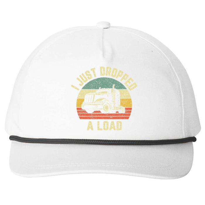 Funny Trucker Big Rig Semi Trailer Truck Driver Gift Snapback Five-Panel Rope Hat