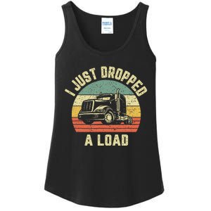 Funny Trucker Big Rig Semi Trailer Truck Driver Gift Ladies Essential Tank