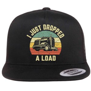 Funny Trucker Big Rig Semi Trailer Truck Driver Gift Flat Bill Trucker Hat