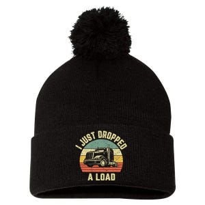 Funny Trucker Big Rig Semi Trailer Truck Driver Gift Pom Pom 12in Knit Beanie