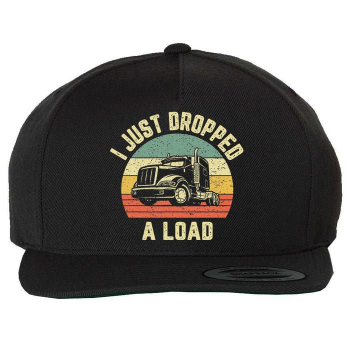 Funny Trucker Big Rig Semi Trailer Truck Driver Gift Wool Snapback Cap