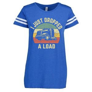 Funny Trucker Big Rig Semi Trailer Truck Driver Gift Enza Ladies Jersey Football T-Shirt