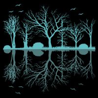 Forest Trees Birds Nature Lovers Wildlife Camping Cooling Performance Crew T-Shirt