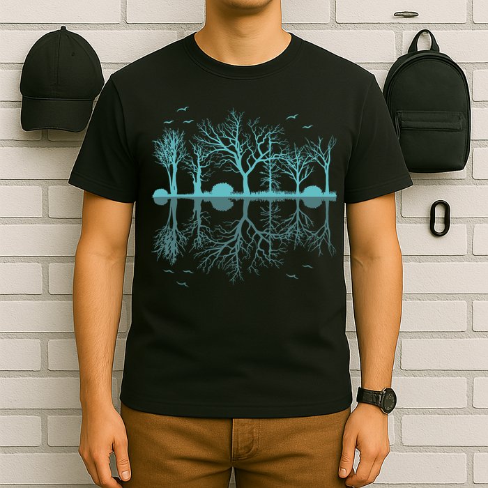 Forest Trees Birds Nature Lovers Wildlife Camping T-Shirt