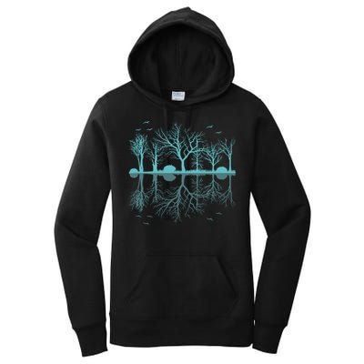 Forest Trees Birds Nature Lovers Wildlife Camping Women's Pullover Hoodie
