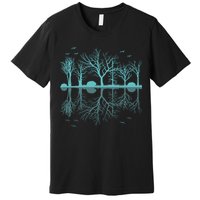 Forest Trees Birds Nature Lovers Wildlife Camping Premium T-Shirt
