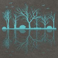 Forest Trees Birds Nature Lovers Wildlife Camping Cotton Canvas Backpack