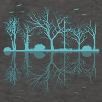 Forest Trees Birds Nature Lovers Wildlife Camping Vector Backpack