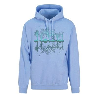 Forest Trees Birds Nature Lovers Wildlife Camping Unisex Surf Hoodie