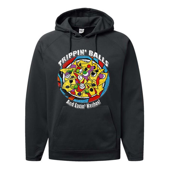 funny Trippin' Balls And Eatin' Nachos! By Yoraytees Performance Fleece Hoodie