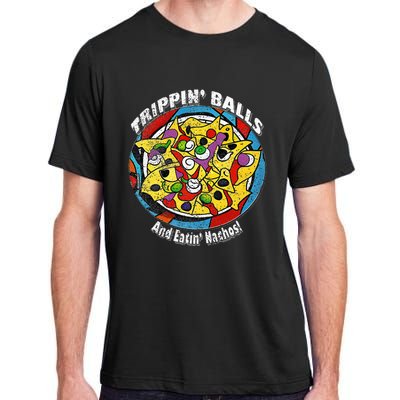 funny Trippin' Balls And Eatin' Nachos! By Yoraytees Adult ChromaSoft Performance T-Shirt