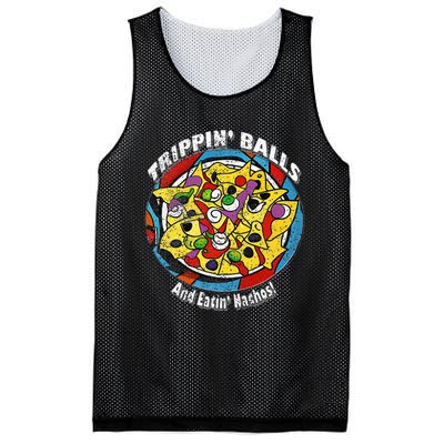 funny Trippin' Balls And Eatin' Nachos! By Yoraytees Mesh Reversible Basketball Jersey Tank