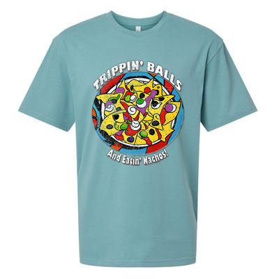 funny Trippin' Balls And Eatin' Nachos! By Yoraytees Sueded Cloud Jersey T-Shirt