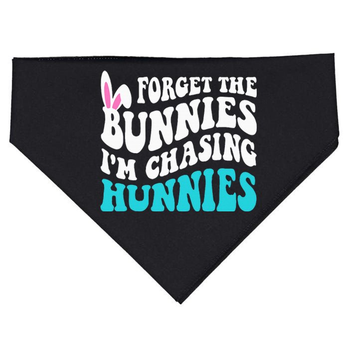 Forget The Bunnies IM Chasing Hunnies USA-Made Doggie Bandana