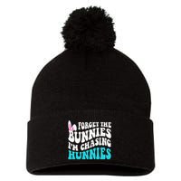 Forget The Bunnies IM Chasing Hunnies Pom Pom 12in Knit Beanie