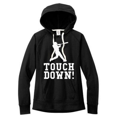 Funny Touchdown Baseball Football Sports Gift Women's Fleece Hoodie