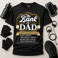 Funny The Bank Of Dad The Bank That's Made Of Money Cooling Performance Crew T-Shirt