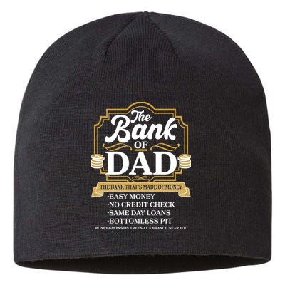 Funny The Bank Of Dad The Bank That's Made Of Money Sustainable Beanie