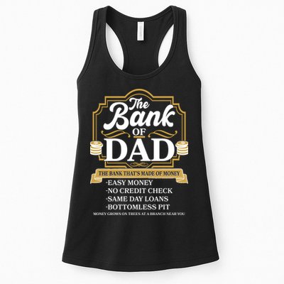 Funny The Bank Of Dad The Bank That's Made Of Money Womens Tank Top