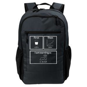 First Then Board Funny School Psychologist Special Education Daily Commute Backpack