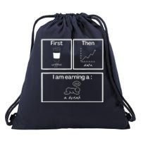 First Then Board Funny School Psychologist Special Education Drawstring Bag