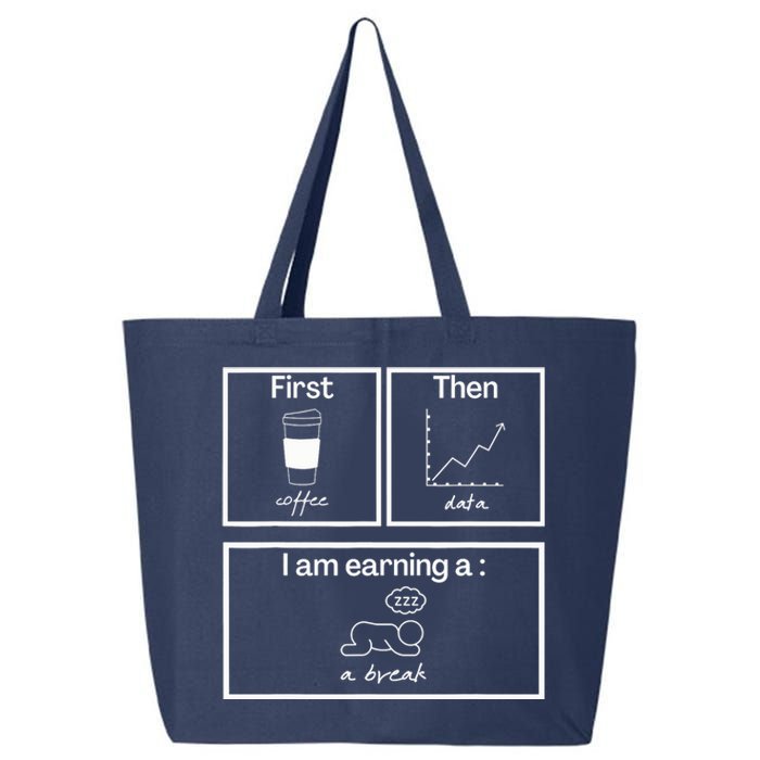 First Then Board Funny School Psychologist Special Education 25L Jumbo Tote