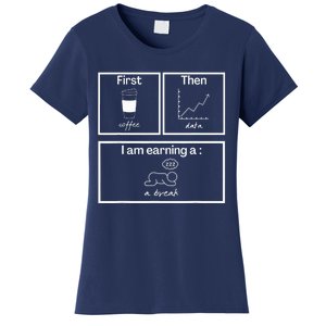 First Then Board Funny School Psychologist Special Education Women's T-Shirt