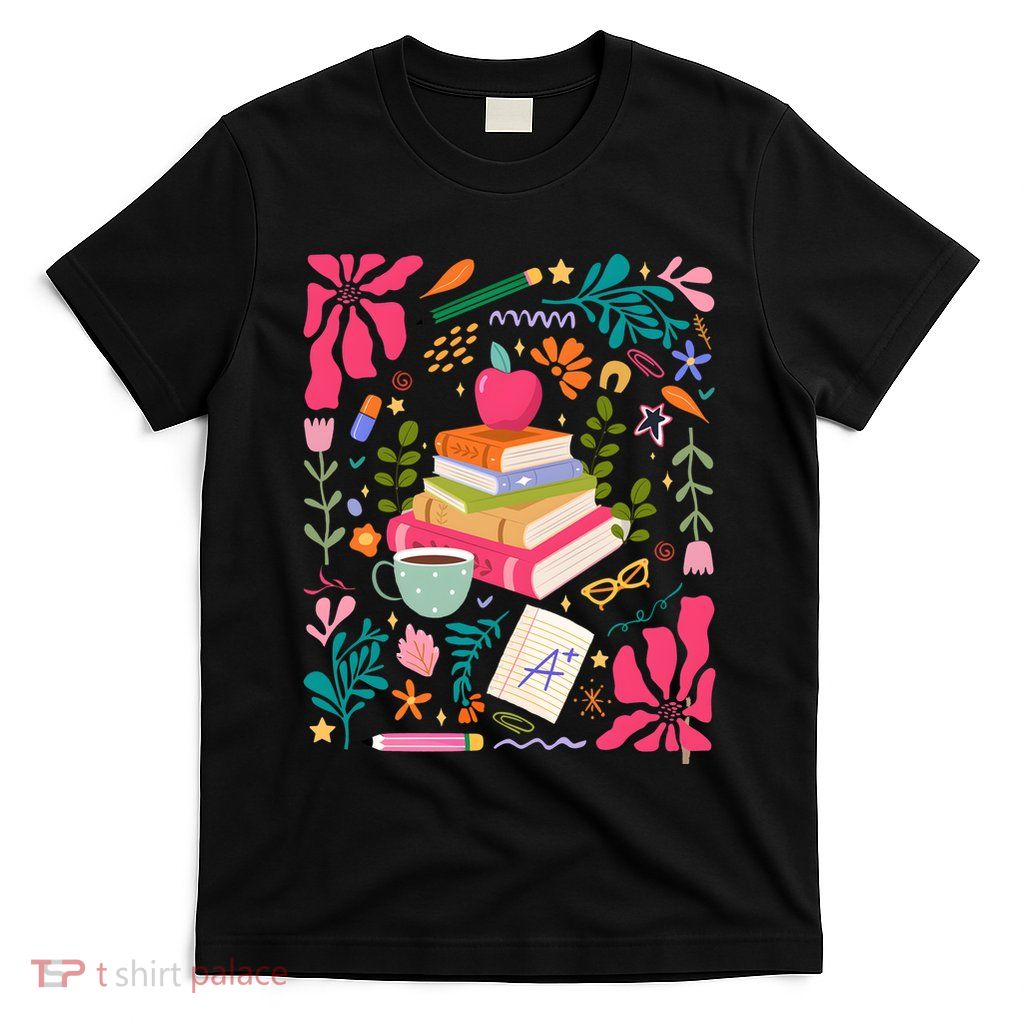Floral Teacher Back To School Fall T-Shirt