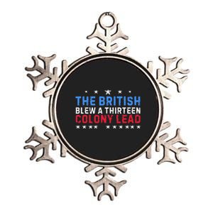 Funny The British Blew A Thirteen Colony Lead Metallic Star Ornament