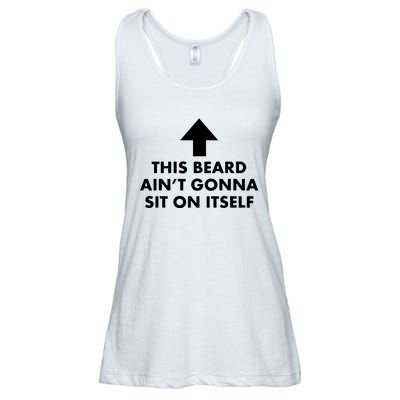 Funny This Beard Aint Gonna Sit On Itself Gift Ladies Essential Flowy Tank