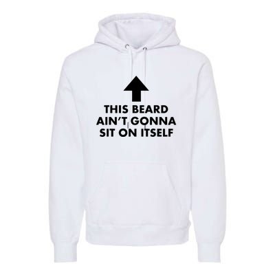 Funny This Beard Aint Gonna Sit On Itself Gift Premium Hoodie