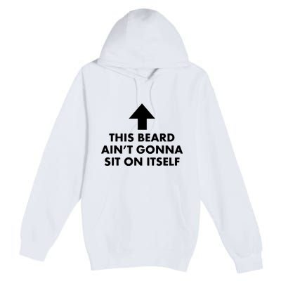 Funny This Beard Aint Gonna Sit On Itself Gift Premium Pullover Hoodie