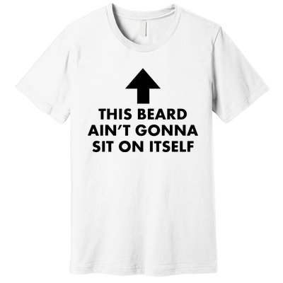 Funny This Beard Aint Gonna Sit On Itself Gift Premium T-Shirt