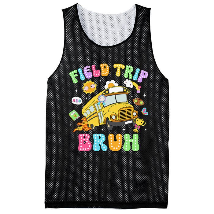 Field Trip Bruh Happy Field Day 2025 Let The Games Begin Mesh Reversible Basketball Jersey Tank