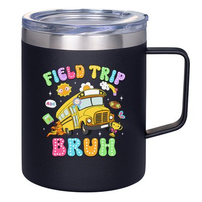 Field Trip Bruh Happy Field Day 2025 Let The Games Begin 12oz Stainless Steel Coffee Mug