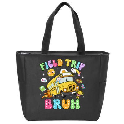 Field Trip Bruh Happy Field Day 2025 Let The Games Begin Zip Tote Bag