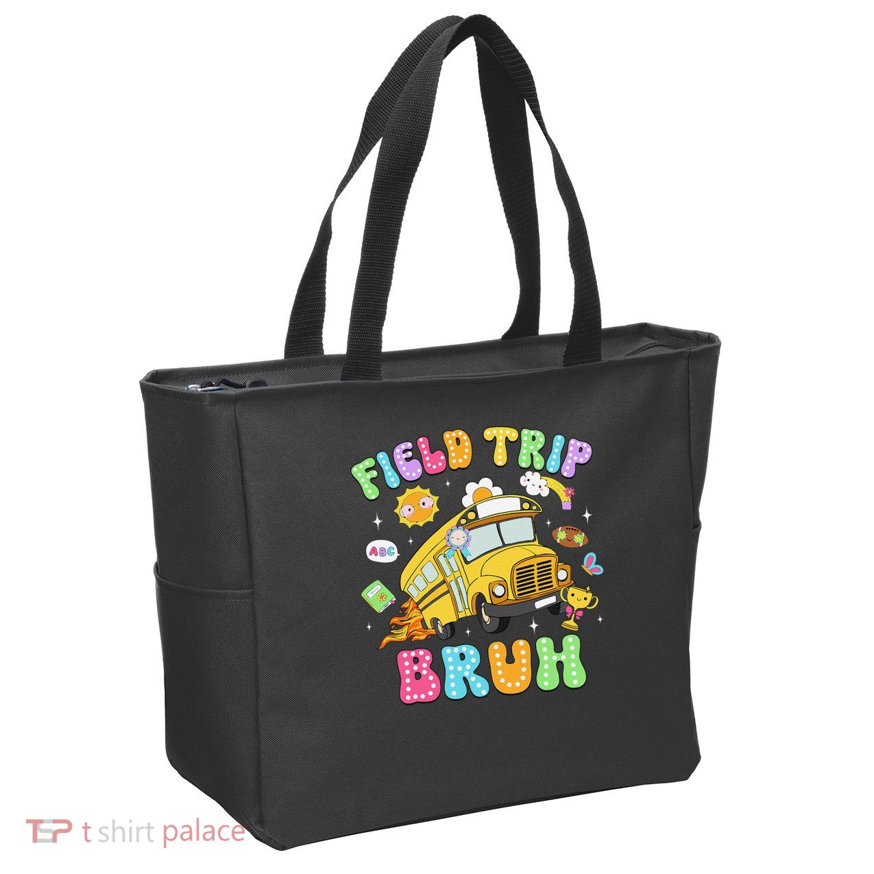 Field Trip Bruh Happy Field Day 2025 Let The Games Begin Zip Tote Bag